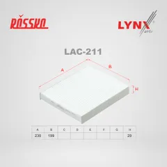 LAC-211 LYNXauto Фильтр салона