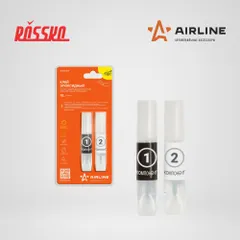 ADGC016 AIRLINE Клей эпоксидный Супер , жидкий двухкомпонентный, тубы, эластичный, прозрачный, 10 г.