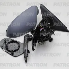 PMG0234M07 PATRON Зеркало наружное в сборе лев электр с подогр, грунт, асфер , 2 указ поворота, электроскладыв, память AUDI: A6, S6, RS6 C7 2011-