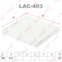 LAC-403 LYNXauto Салонный фильтр