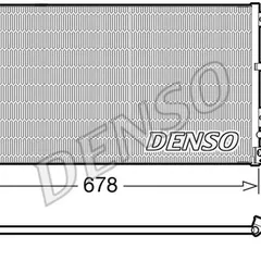 DCN02001 Denso Конденсор кондиционера