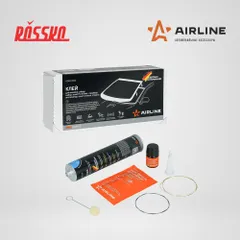 ADGC050 AIRLINE Клей для вклейки стёкол PRO(набор: клей PU 310мл.,праймер,аппликатор,очист.cтекла, струны)