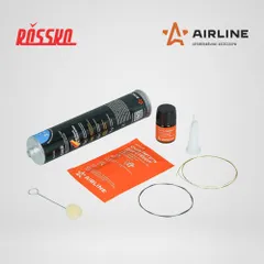 ADGC050 AIRLINE Клей для вклейки стёкол PRO(набор: клей PU 310мл.,праймер,аппликатор,очист.cтекла, струны)
