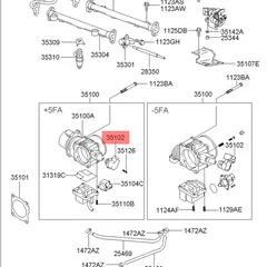 3510239070 Hyundai/Kia Датчик положения дроссельной заслонки