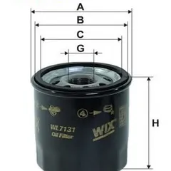 WL7131 Wix Filters Фильтр масляный