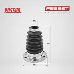2315P-PAS4WD Febest Пыльник шрус внутренний комплект pvc 99.8x107x27.2 | прав/лев |