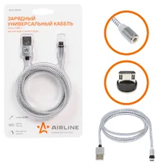 ACH-M-18 AIRLINE Снят с производства Зарядный универсальный датакабель microUSB с магнитным коннектором