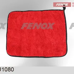 FAU1080 Fenox Салфетка из флиса двусторонняя, 30*40см, серый/красный