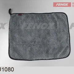 FAU1080 Fenox Салфетка из флиса двусторонняя, 30*40см, серый/красный