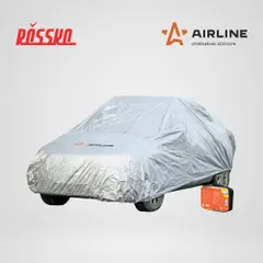AC-FC-02 AIRLINE Защитный чехол-тент на автомобиль, размер M, 495x195x120 см, цвет серый, молния для двери, универсальный