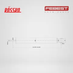 17110-001R Febest Амортизатор gas.twin tube | зад прав/лев |