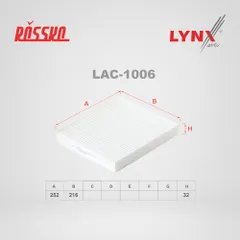 LAC-1006 LYNXauto Фильтр салона