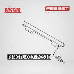 RINGFL-027-PCS10 Febest Кольцо уплотнительное форсунки впрыска топлива, 10 шт. в упаковке, правый, левый