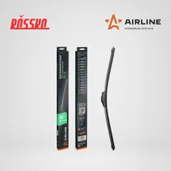 AWBBN380 AIRLINE Щетка стеклоочистителя бескаркасная PLUS 380мм (15 ) 1 адаптер (Hook 9x3, 9x4 - Крючок 9x3, 9x4)