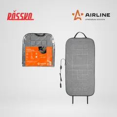 ADHC016 AIRLINE Накидка с подогревом на переднее сиденье 12 В, 35, 45 Вт, 100x50 см, искусственный мех, черная