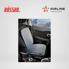 ADHC016 AIRLINE Накидка с подогревом на переднее сиденье 12 В, 35, 45 Вт, 100x50 см, искусственный мех, черная