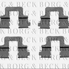BBK1230 Borg&Beck Комплектующие, колодки дискового тормоза