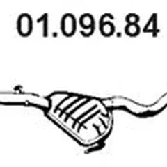01.096.84 Eberspecher Основной глушитель