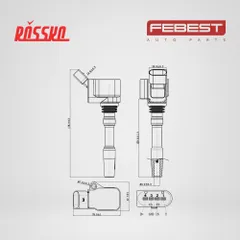 23640-005 Febest Катушка зажигания