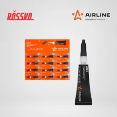 ADGC007 AIRLINE Клей супер цианакрилатный EXTRA STRONG, 1 шт., 3 гр., блистер на подложке