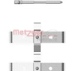 109-1694 Metzger Комплектующие, колодки дискового тормоза
