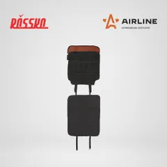 AO-CS-03 AIRLINE Накидка защ. под детское автокресло (108*46 см) со спинкой, с карманом, полиэстер, черн.