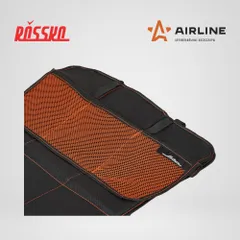AO-CS-03 AIRLINE Накидка защ. под детское автокресло (108*46 см) со спинкой, с карманом, полиэстер, черн.
