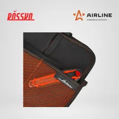 AO-CS-03 AIRLINE Накидка защ. под детское автокресло (108*46 см) со спинкой, с карманом, полиэстер, черн.