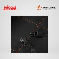 AO-CS-03 AIRLINE Накидка защ. под детское автокресло (108*46 см) со спинкой, с карманом, полиэстер, черн.