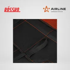 AO-CS-03 AIRLINE Накидка защ. под детское автокресло (108*46 см) со спинкой, с карманом, полиэстер, черн.
