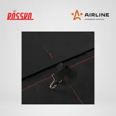 AO-CS-03 AIRLINE Накидка защ. под детское автокресло (108*46 см) со спинкой, с карманом, полиэстер, черн.