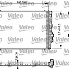 735548 Valeo Радиатор охлаждения двигателя