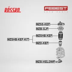 MZSS-KEF Febest Опора амортизационной стойки передняя правая левая
