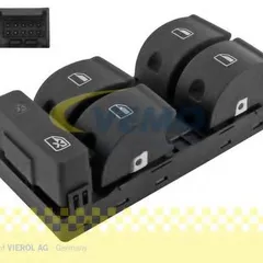 V10-73-0007 Vemo Выключатель, стеклолодъемник | перед лев |