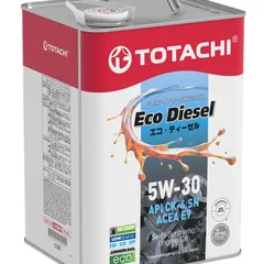 E2206 Totachi 5W-30 Eco Diesel CK-4/CJ-4/SN 6л (полусинт. мотор. масло)