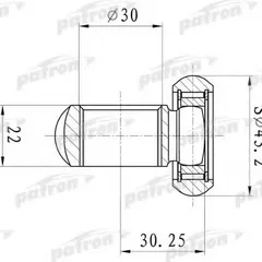 PTD006 PATRON Муфта с шипами, приводной вал