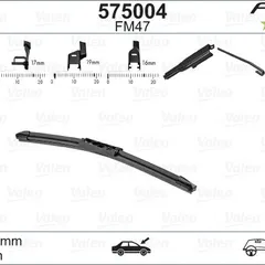 575004 Valeo Щетка стеклоочистителя First FB Multiconnection бескаркасная 475/19` (универсальные адаптеры )