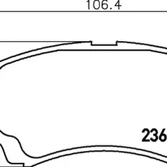 8DB355027831 Hella Колодки тормозные дисковые | перед |