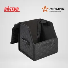 ADSO001 AIRLINE Органайзер-саквояж в багажник, 30x30x35 см, стёганный ромб, цвет черный