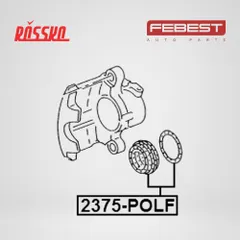 2375-POLF Febest Ремкомплект тормозного суппорта переднего