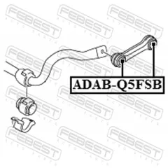 ADAB-Q5FSB Febest Сайлентблок стойки переднего стабилизатора, передний, правый, левый