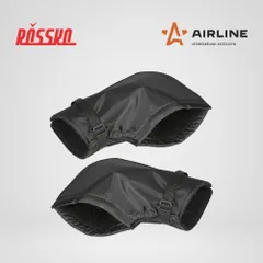 ADGM001 AIRLINE Муфты-варежки (рукавицы) на руль мото-электротехники, велосипеда, самоката, черные