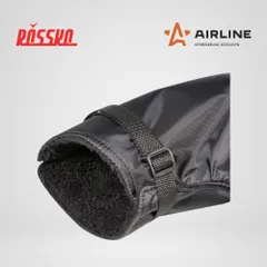 ADGM001 AIRLINE Муфты-варежки (рукавицы) на руль мото-электротехники, велосипеда, самоката, черные