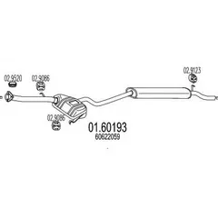 01.60193 MTS Глушитель выхлопных газов конечный