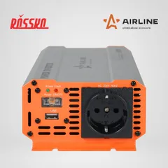 API-600-05 AIRLINE Инвертор 12В-220В, 500 Вт чистый синус