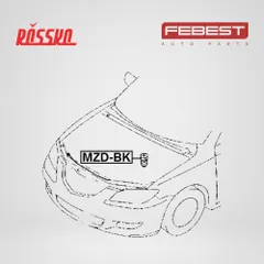 MZD-BK Febest Отбойник капота правый, левый