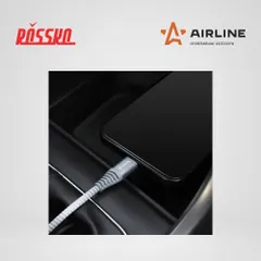 ACH-C-40 AIRLINE Кабель Type-C - Lightning (Iphone/IPad) поддержка PD 2м, серый нейлоновый