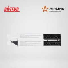 ADGC005 AIRLINE Клей эпоксидный, жидкий двухкомпонентный, шприц, черный/белый, 2*14 г.