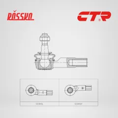 CE0840L CTR Наконечник рулевой тяги CEVW-5L, левый