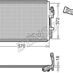 DCN44016 Denso Конденсор кондиционера